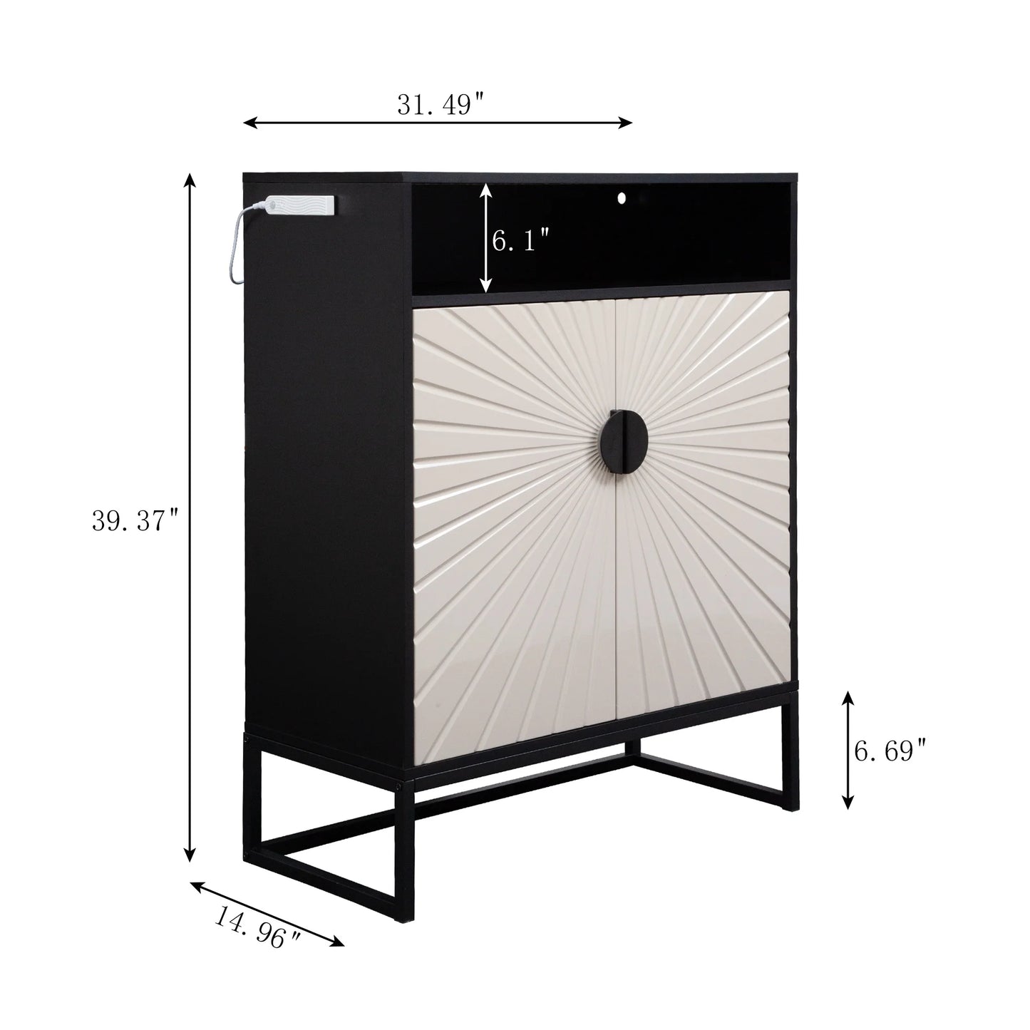 5-Layer Shoe Cabinet,20 Pairs Of Shoes Storage Cabinet With 2 Door &1 Shelves for Entryway