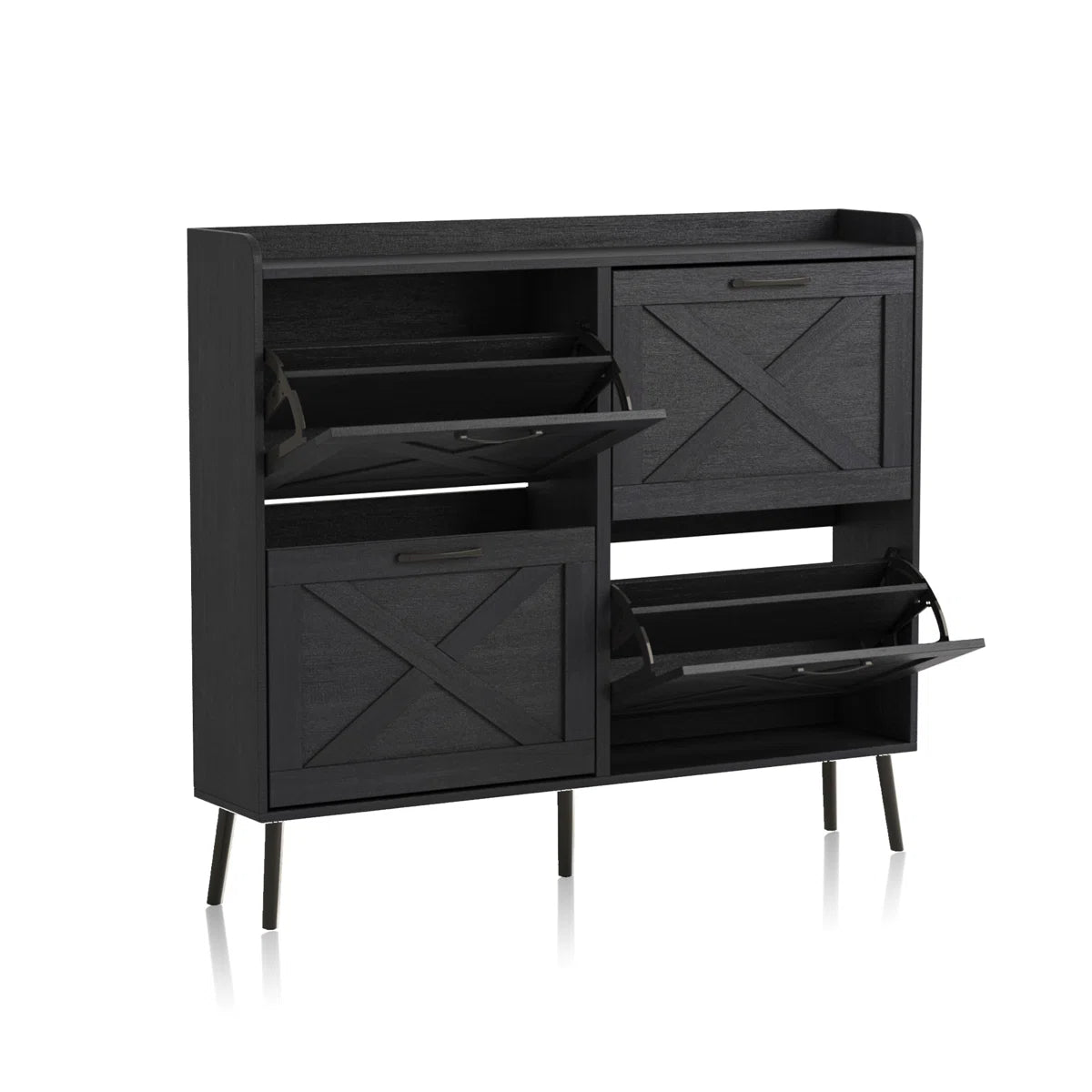 24 Pair Shoe Storage Cabinet