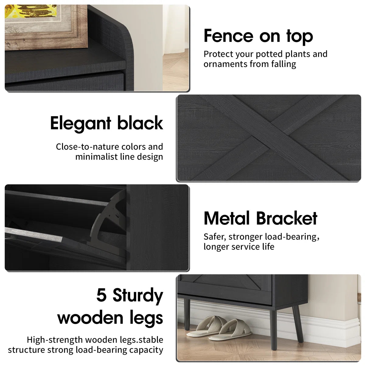 24 Pair Shoe Storage Cabinet