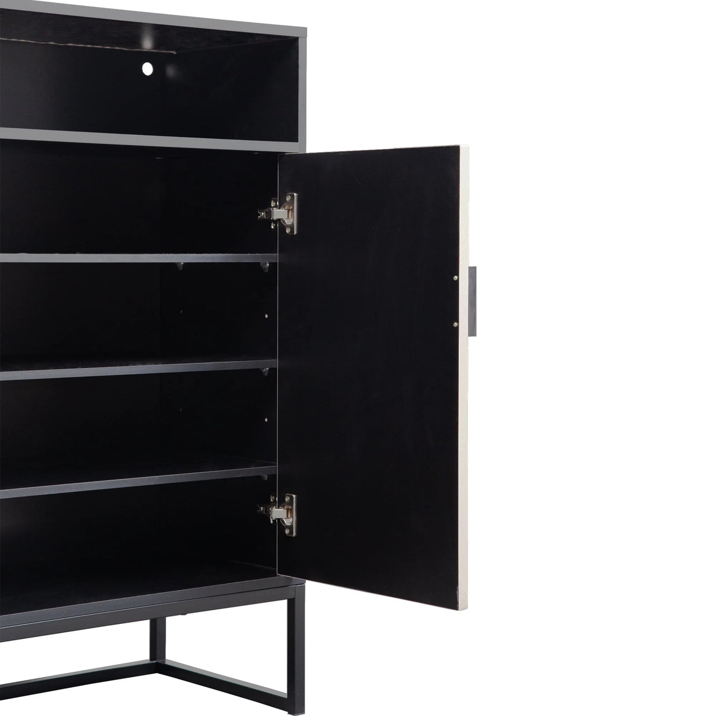 5-Layer Shoe Cabinet,20 Pairs Of Shoes Storage Cabinet With 2 Door &1 Shelves for Entryway