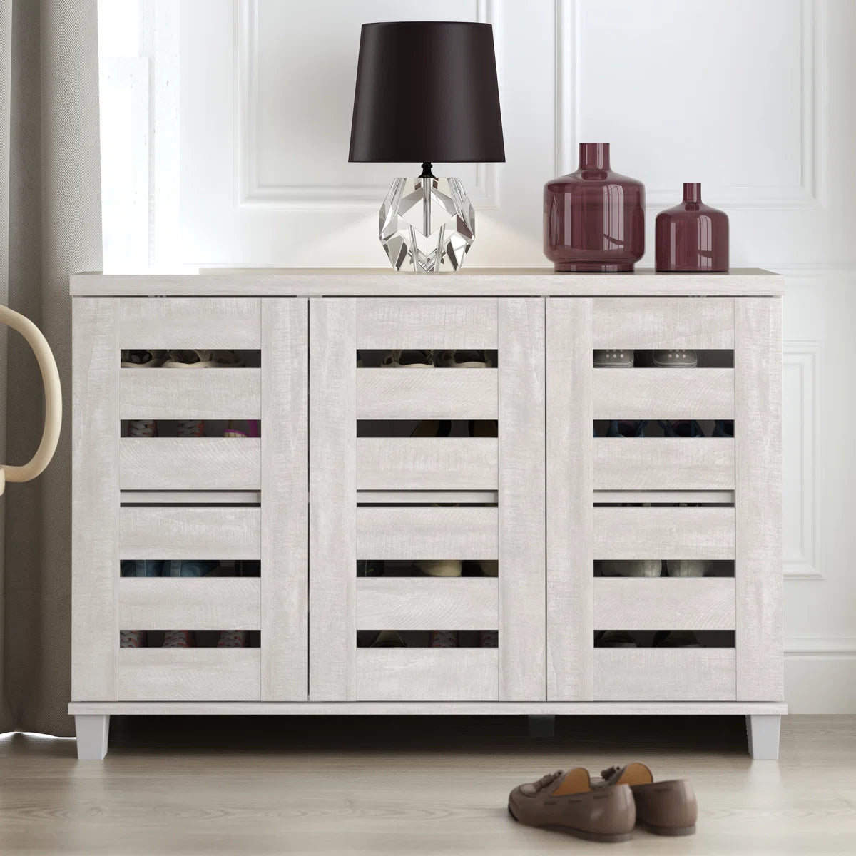 Tummor 16 Pair Shoe Storage Cabinet