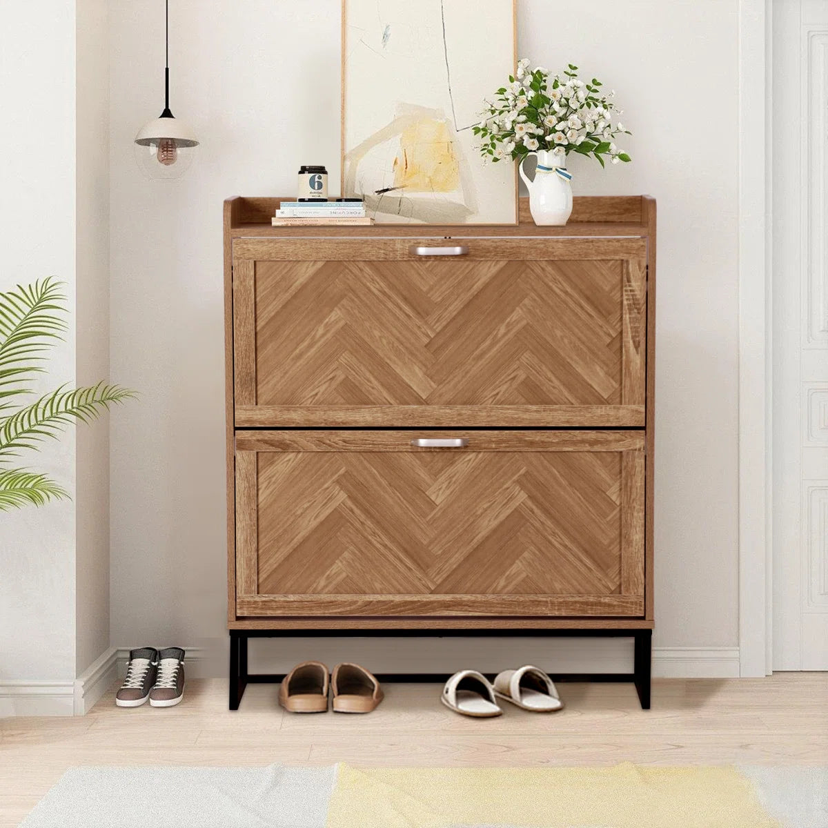 18 Pair Shoe Storage Cabinet