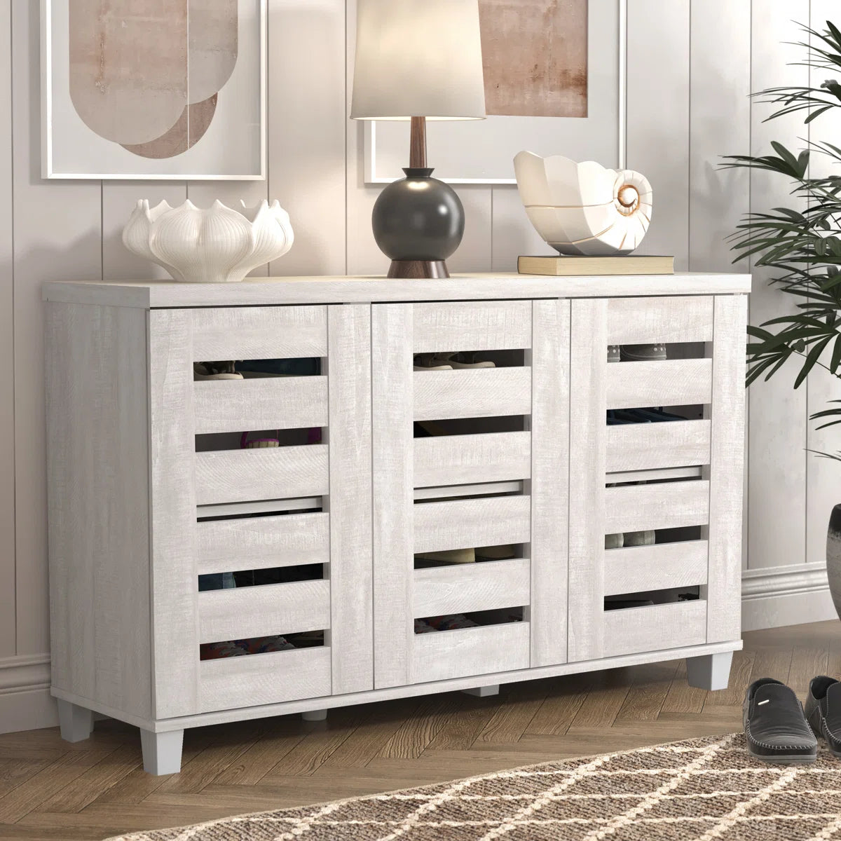 Tummor 16 Pair Shoe Storage Cabinet