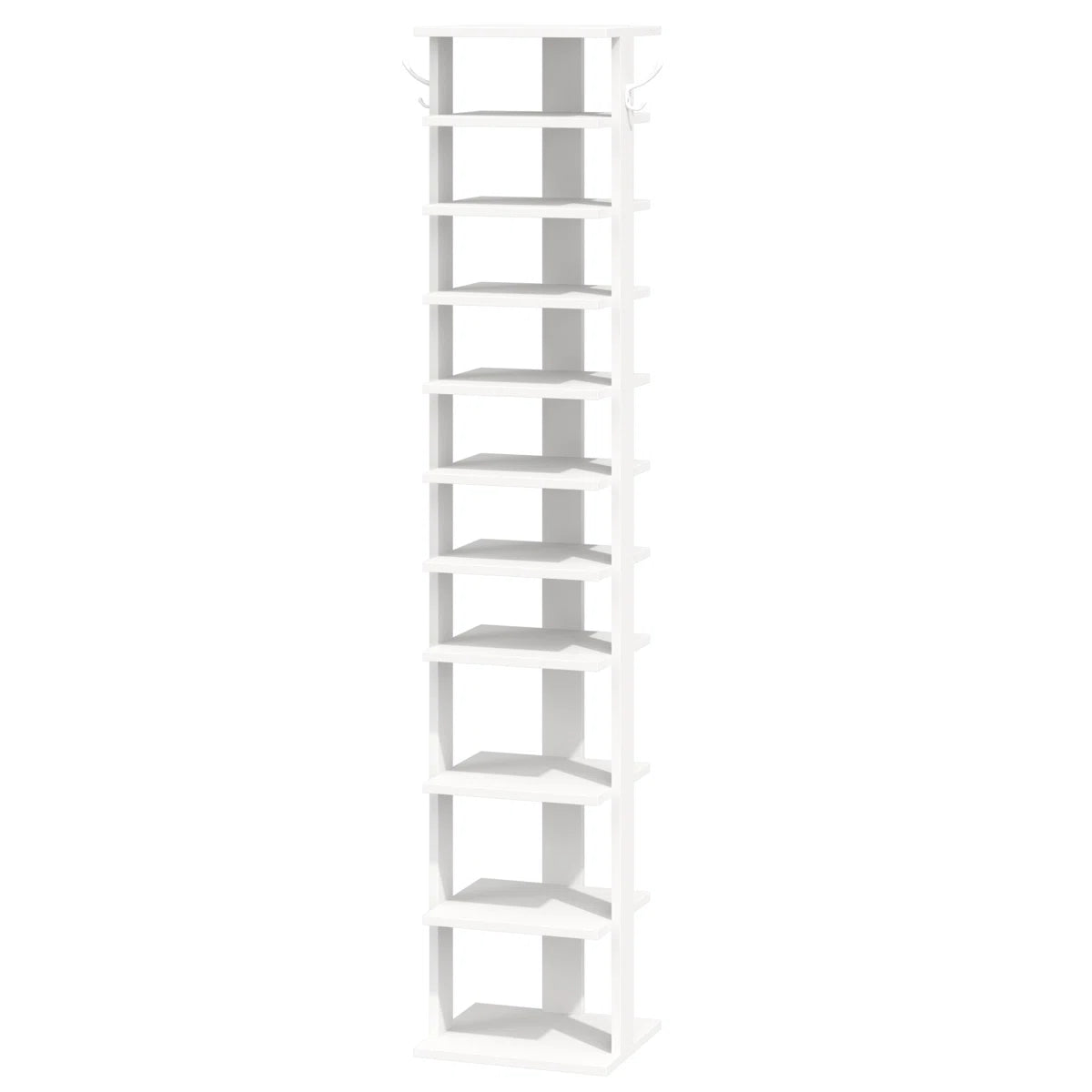 Tummor 10 Tier Shoe Rack,Shoe Tower for Small Spaces